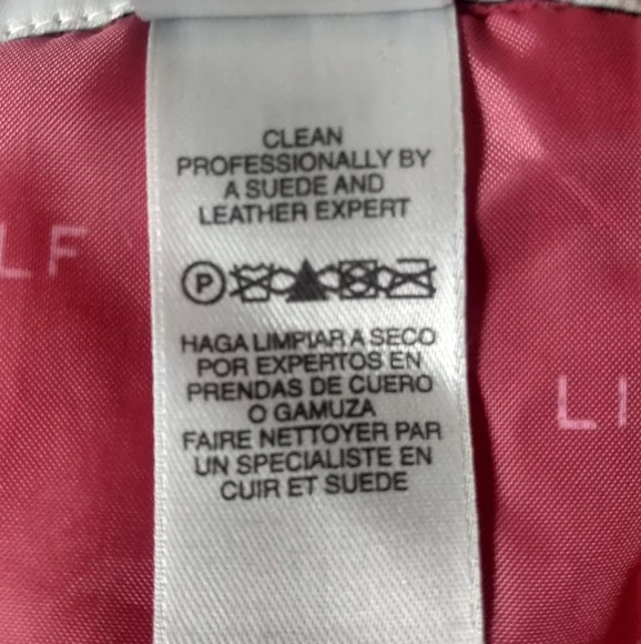 Liz Golf by Liz Claiborne Suede Lined Zip Up Jacket Snap Collar Sleeves S - Picture 6 of 12